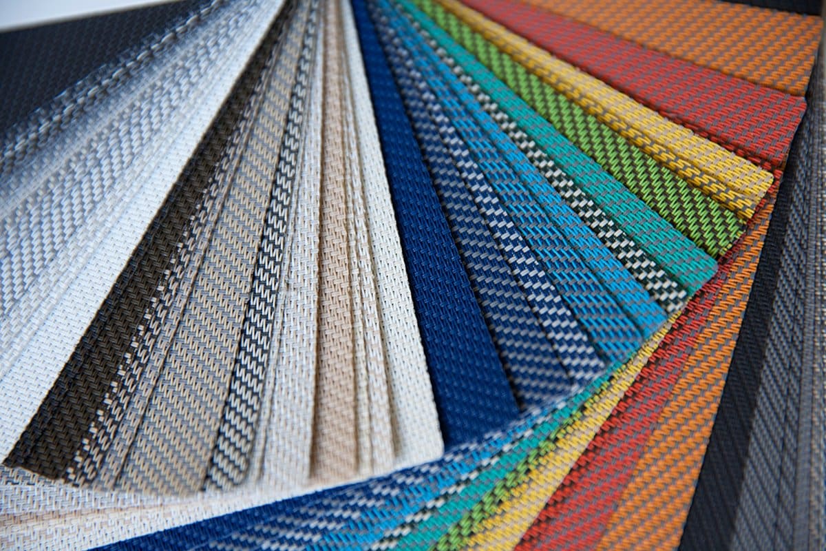Screendoek kleurstalen